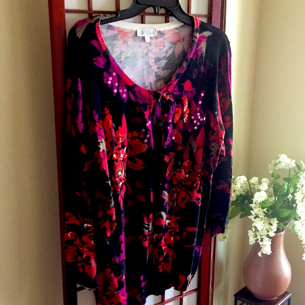 Sweater.  Light weight.  Multicolored.